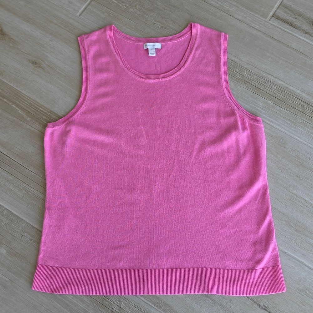 Charter Club Pink Sleeveless Knit Tank Size XL